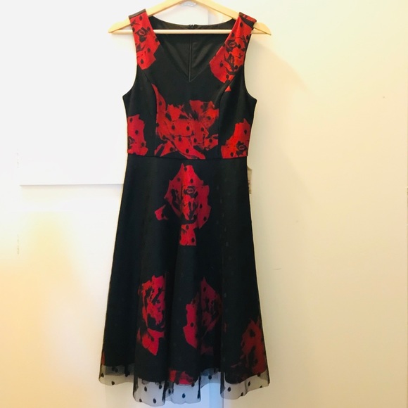 Modcloth A-Line Dress with Overlay - Picture 5 of 7